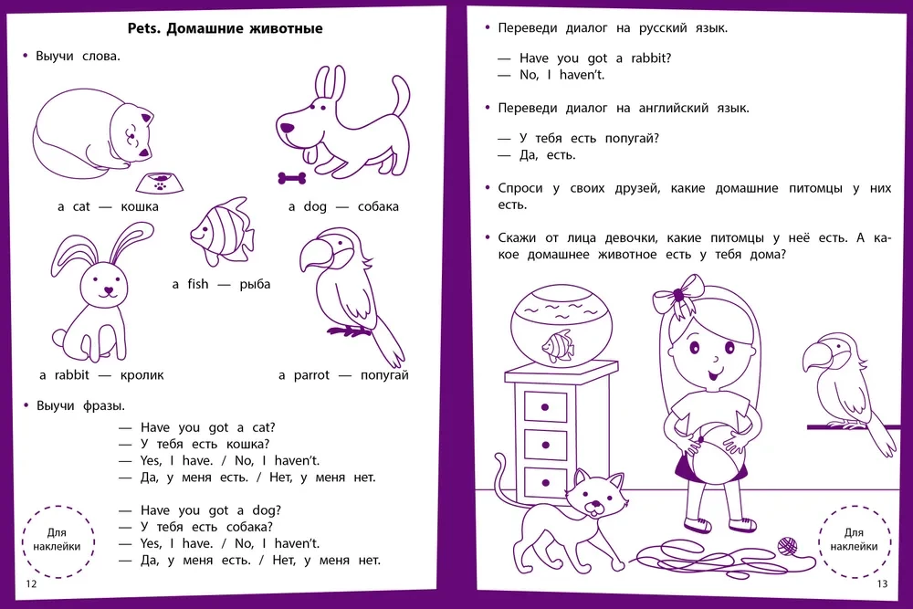 Steps of Knowledge. English Language. 6-7 Years. Sticker Book