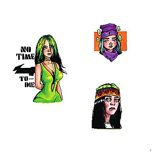 Billie Eilish. Stickers