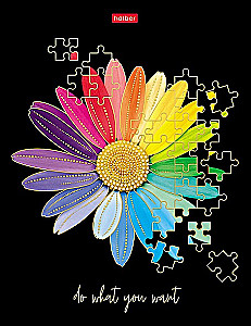 Business Notebook A5 - Floral Kaleidoscope (Grid)