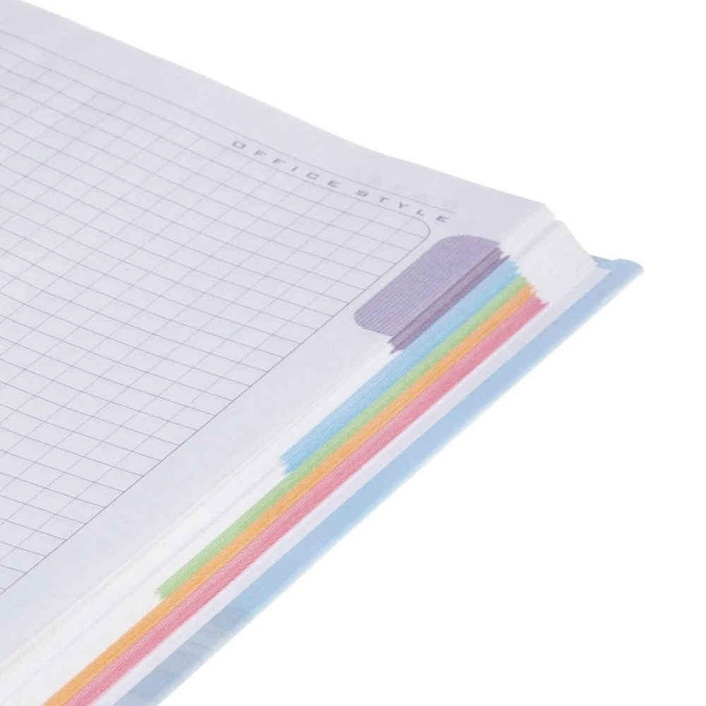 Business Notebook A5 - Floral Kaleidoscope (Grid)