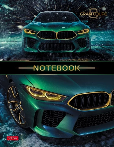 Business Notebook A5 - Prestige Cars (Grid)