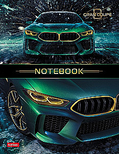 Business Notebook A5 - Prestige Cars (Grid)