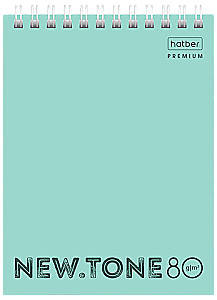 Notebook A6 - NEWtone PASTEL. Mint (grid)