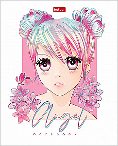 Notatnik A5 seria: Anioły anime (kratka)