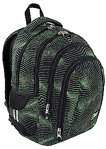 Seljakott nelja sektsiooniga Green Halftone