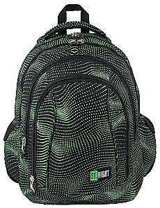 Seljakott nelja sektsiooniga Green Halftone