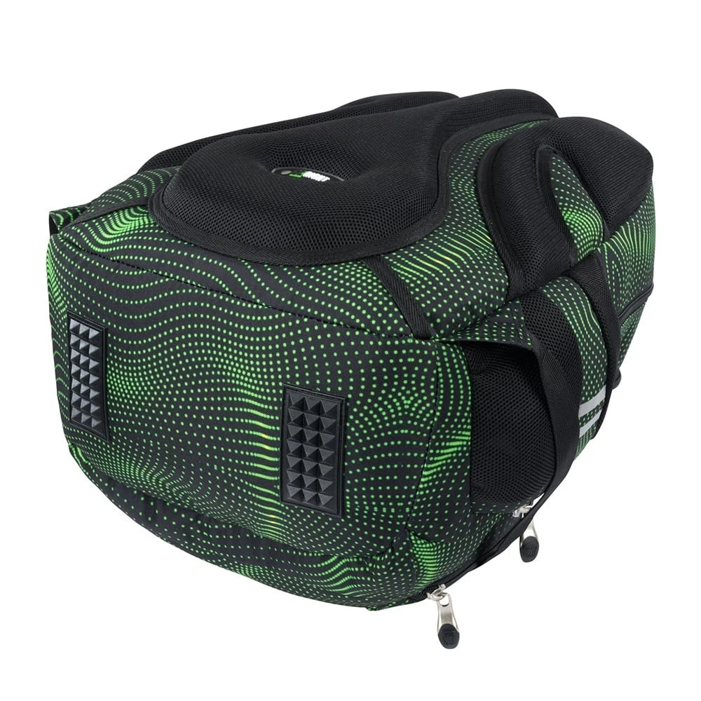 Seljakott nelja sektsiooniga Green Halftone