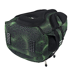 Seljakott nelja sektsiooniga Green Halftone