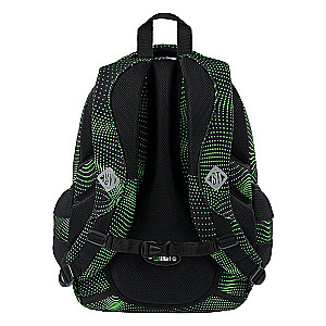 Seljakott nelja sektsiooniga Green Halftone