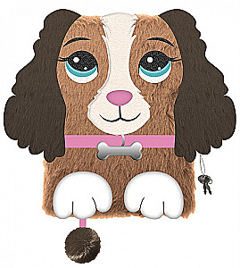 Diary with a Lock 3D - Fluffy CAVALIER, A5, 96 pages