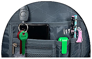 Backpack with Four Compartments Black Cats