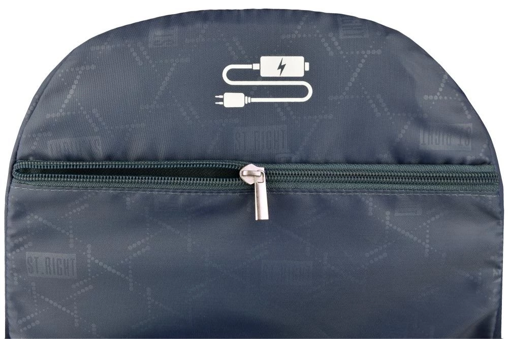 Backpack with Four Compartments Black Cats