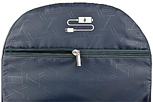 Backpack with Four Compartments Black Cats