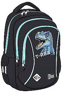 Plecak z trzema przegrodami Blue T-Rex