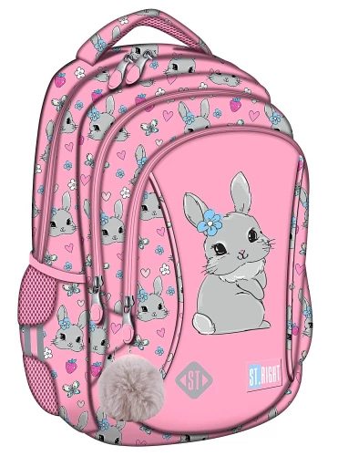 Backpack with Three Compartments Cute Rabbit