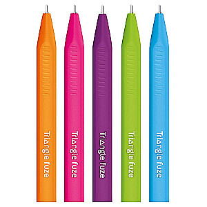 Bumbiņas pildspalva - Triangle Fuze, 0.7 mm, zila, dažādās krāsās