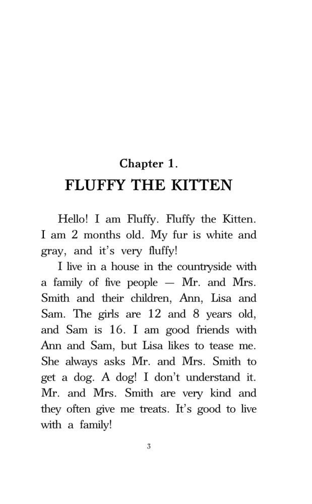 Kotek Puszysty = Fluffy The Kitten. Poziom 1