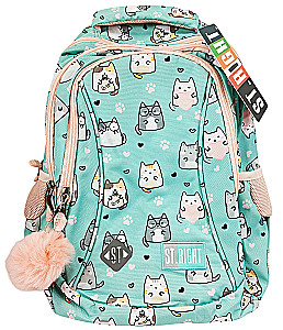 Plecak z trzema przegrodami Charming Cats