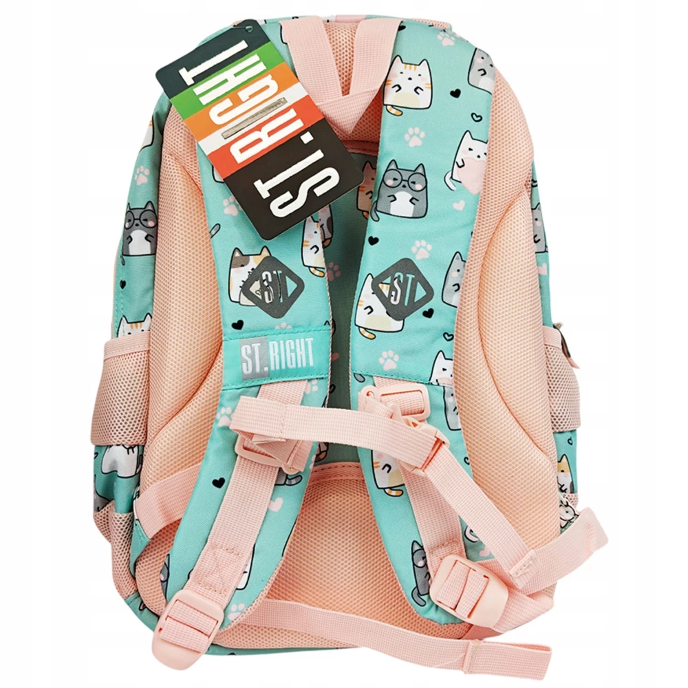 Plecak z trzema przegrodami Charming Cats