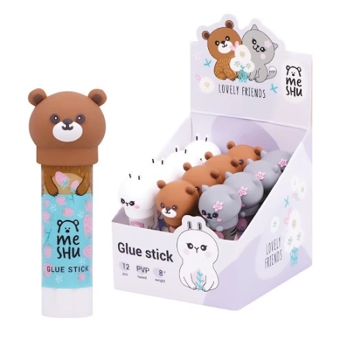 Glue stick - Animals Me Shu, assorted