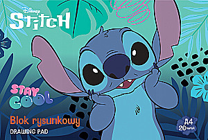 Piešimo albumas - Stitch Stay Cool, A4, 20 lapų