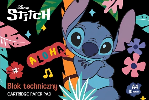 Zīmēšanas albums - Stitch Aloha, A4, 10 lapas