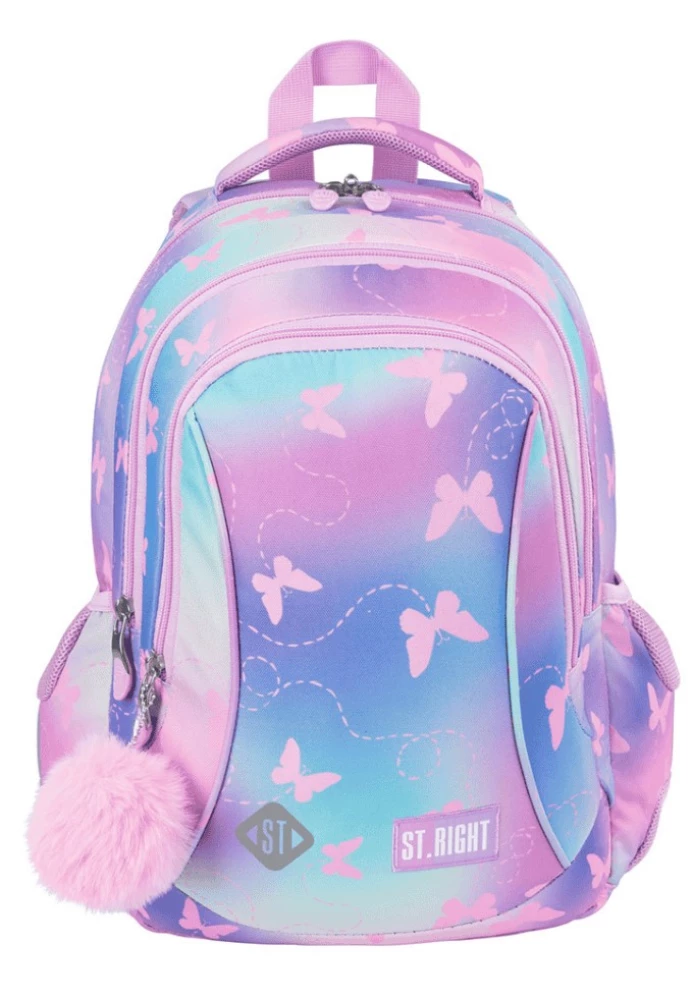 Rucksack mit drei Fächern Schmetterlinge