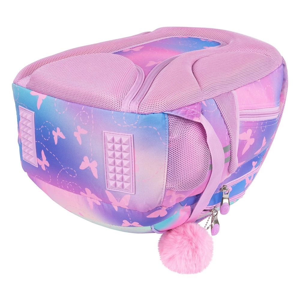 Rucksack mit drei Fächern Schmetterlinge