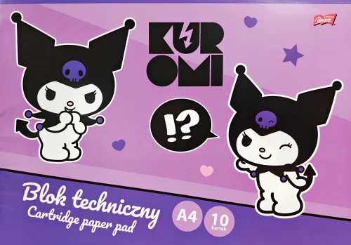 Zīmēšanas albums - Kuromi, A4, 10 lapas