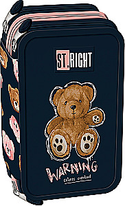 Federmäppchen - ST.RIGHT Teddy Bear (dreifach, mit Inhalt)