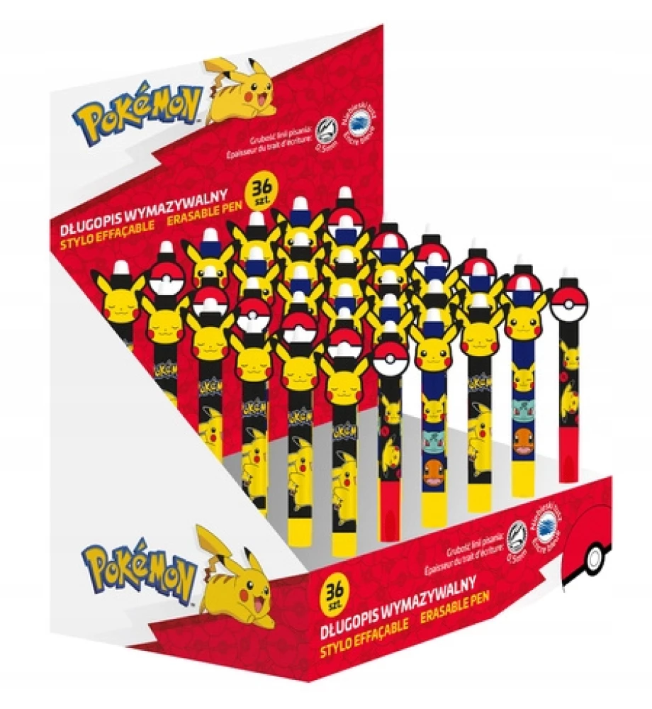Rašiklis su trintuku - Pokemon, mėlynas, asortimente