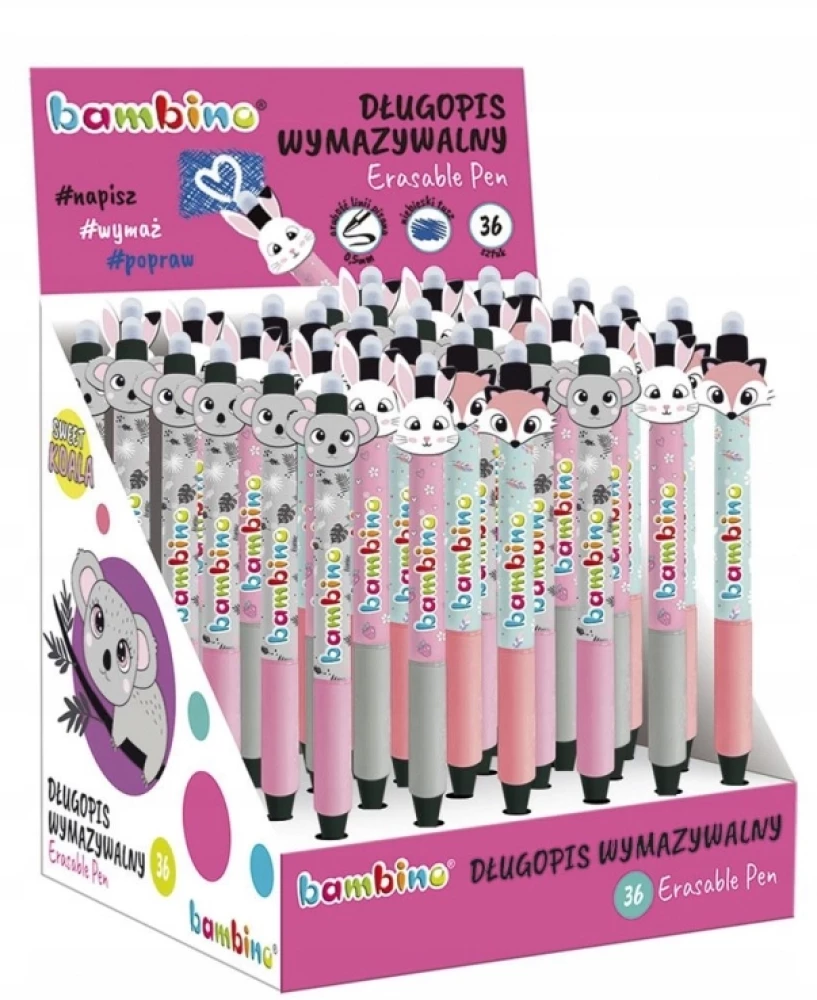 Eraser pen, blue, assorted