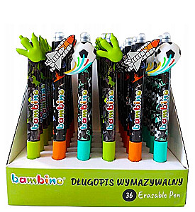 Erasable pen, blue, assorted