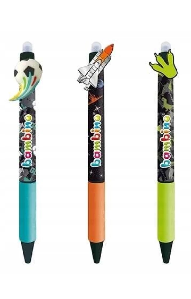 Erasable pen, blue, assorted