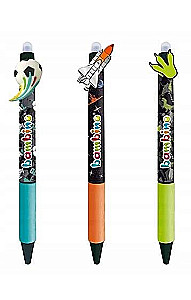 Erasable pen, blue, assorted