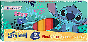 Minkštas plastilinas - Stitch Stay Cool, 12 spalvų
