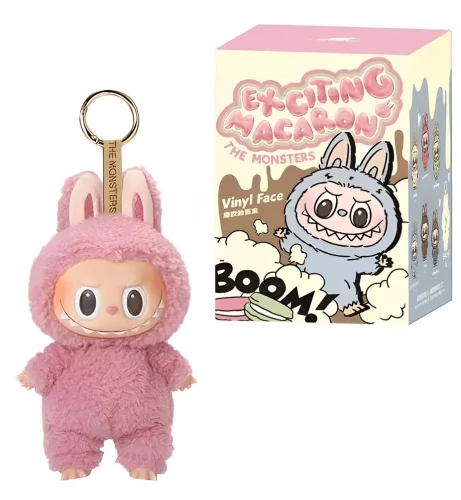 Surprise Keychain — Plush Monster Pendant Exciting Macaron, 17 cm