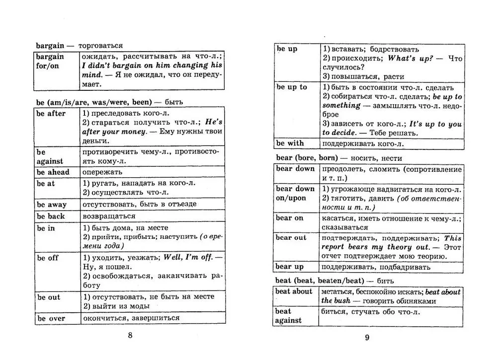 Phrasal Verbs of the English Language