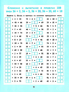 Addition and Subtraction: 1000 Examples and Mathematical Encodings