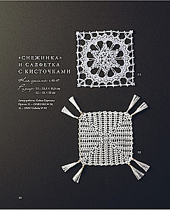 Japanese Lace Knitting. Square Napkins. A Complete Practical Guide to Crochet Knitting