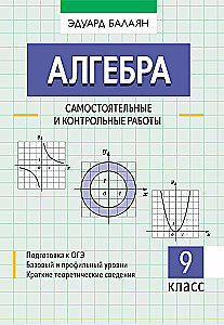 Algebra: prace samodzielne i kontrolne. Klasa 9