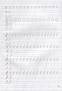 Klassische Schreibübung. Großbuchstaben