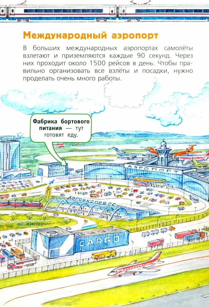 Flughafen und Flugzeug