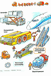 Flughafen und Flugzeug