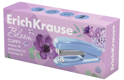 Stapler - Clippy Pastel Bloom, kuni 15 lehte (assortii)