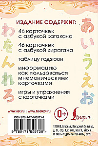 Katakana ja hiragana. Kaardid jaapani tähestiku õppimiseks