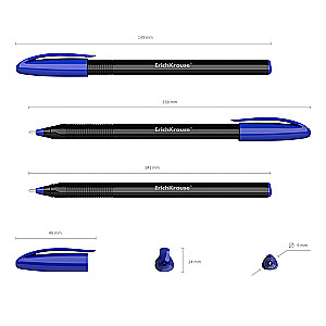 Шариковая ручка - ErichKrause Stick Black Edition, синяя