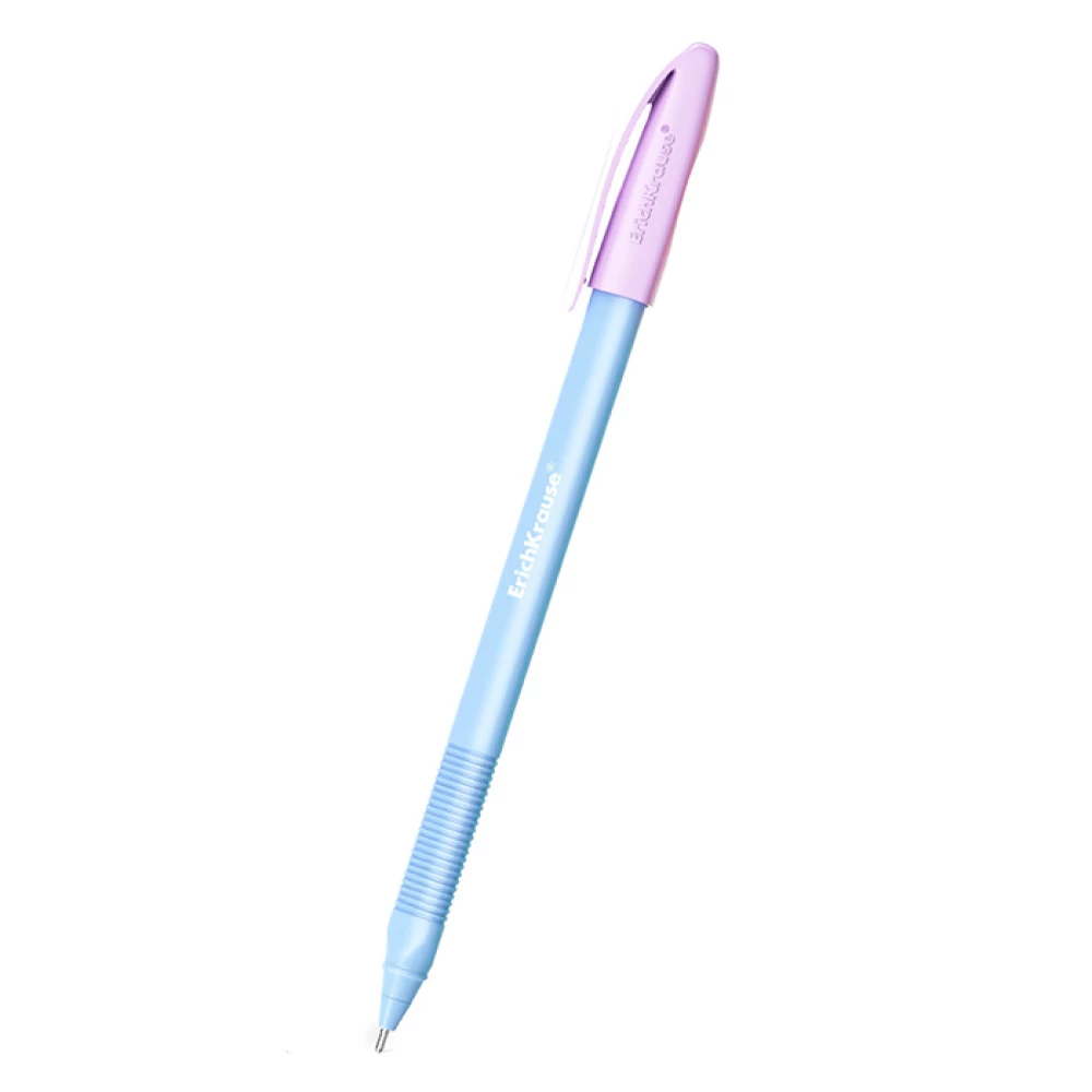 Ballpoint Pen - ErichKrause Stick Pastel Bloom, blue, assorted