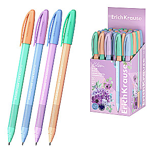 Ballpoint Pen - ErichKrause Stick Pastel Bloom, blue, assorted
