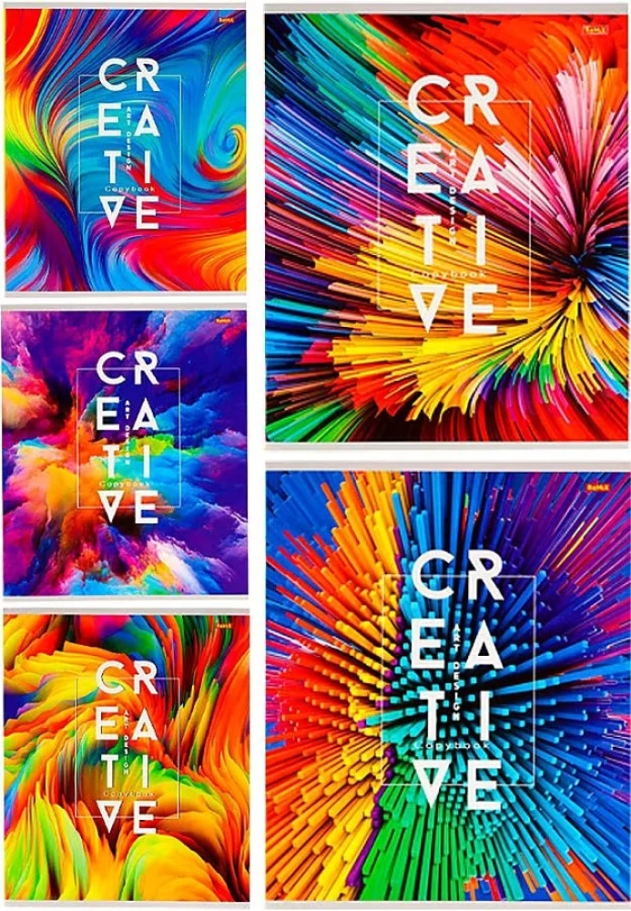 Checked Notebook. 48 Sheets. Creative Abstraction